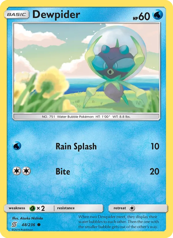 Dewpider card