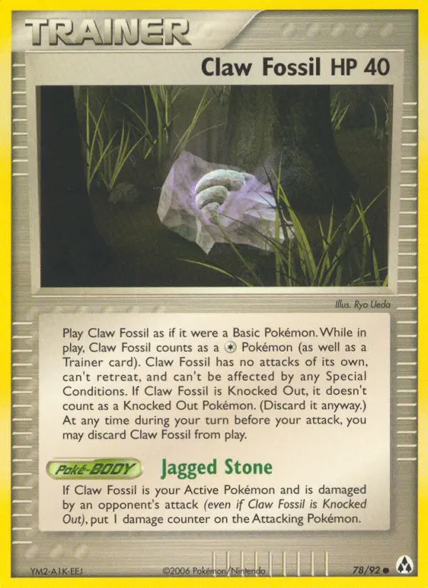 Claw Fossil card