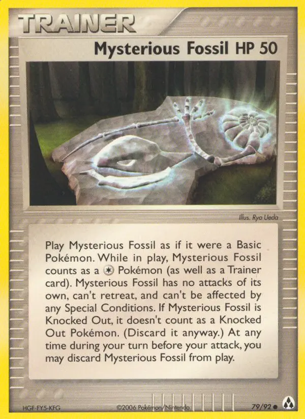Mysterious Fossil card