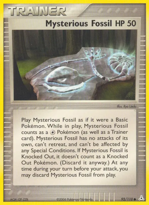 Mysterious Fossil card