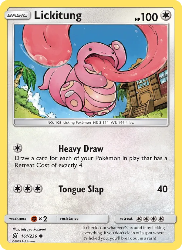 Lickitung card