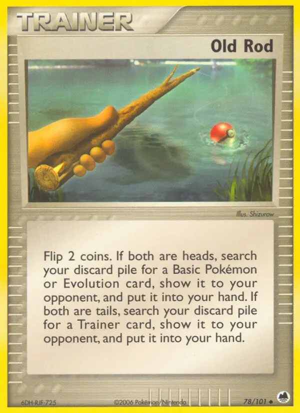 Old Rod card