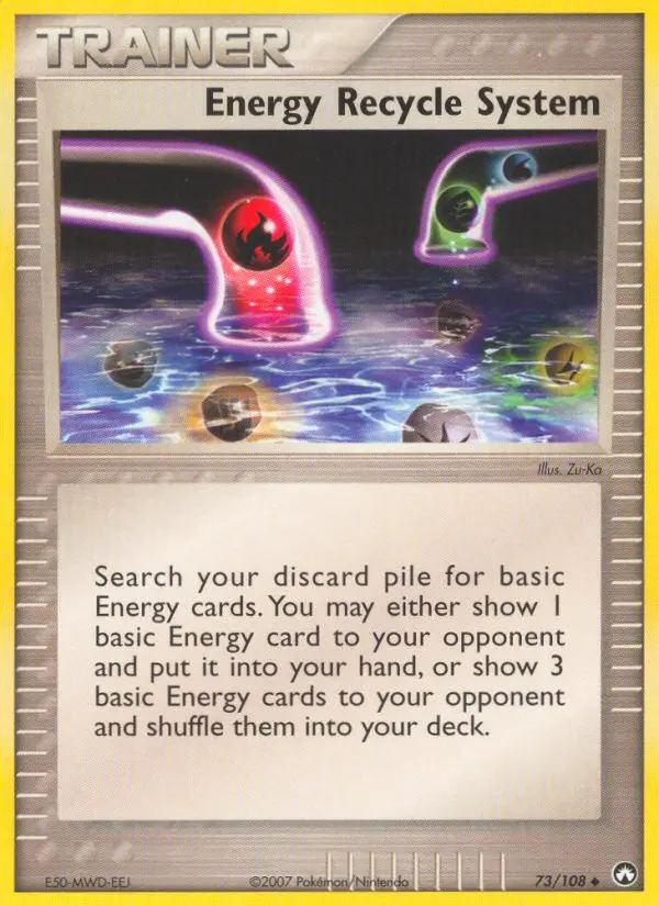 Energy Recycle System card