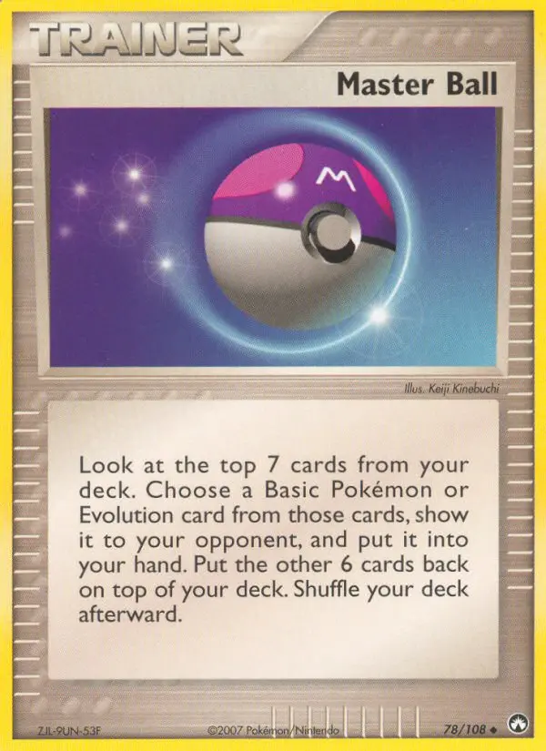Master Ball card