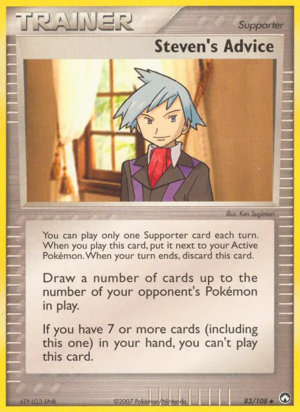 Steven's Advice card