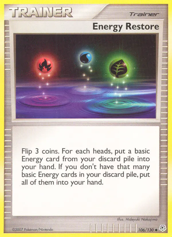 Energy Restore card