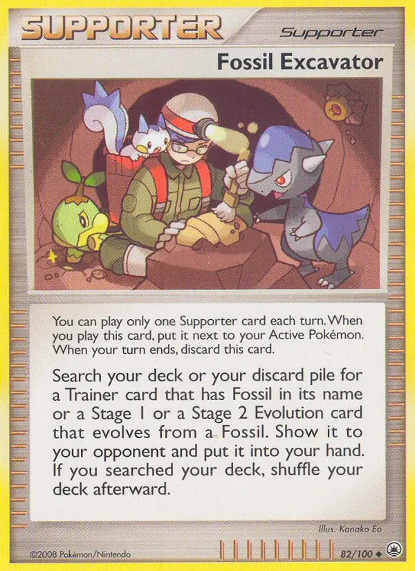 Fossil Excavator card