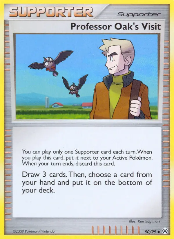 Professor Oak's Visit card