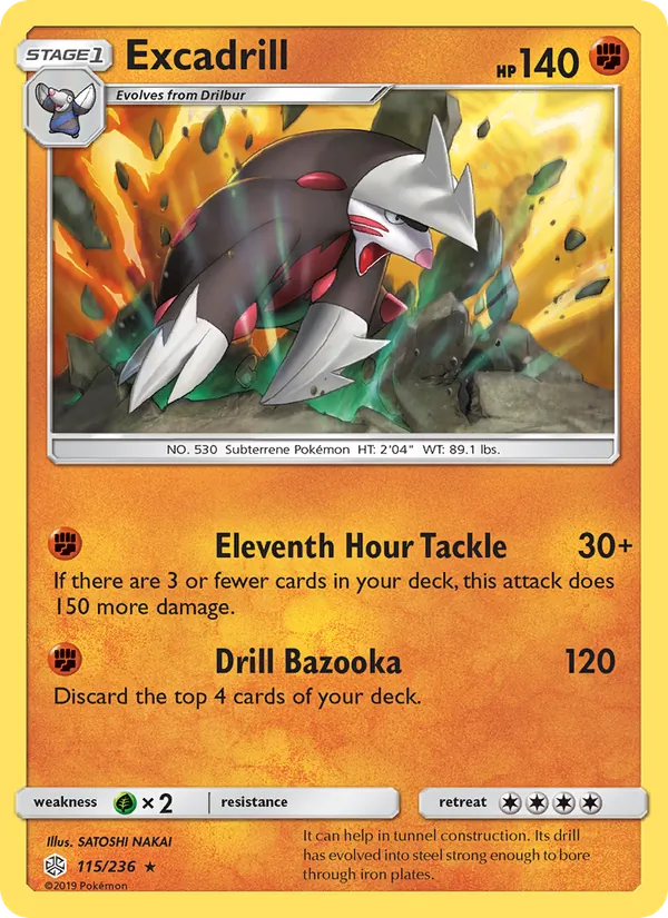 Excadrill card