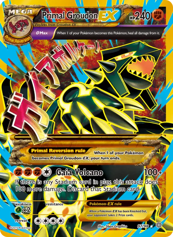 Primal Groudon EX card