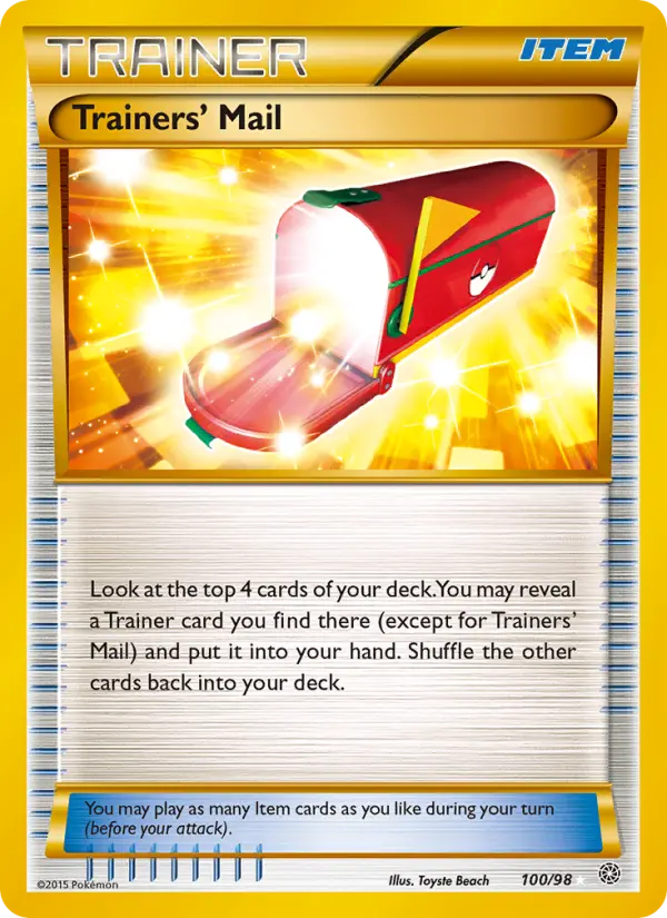 Trainers' Mail card