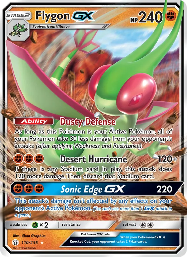 Flygon GX card