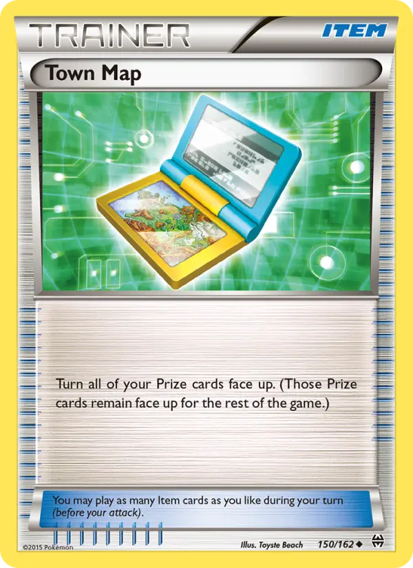Town Map card