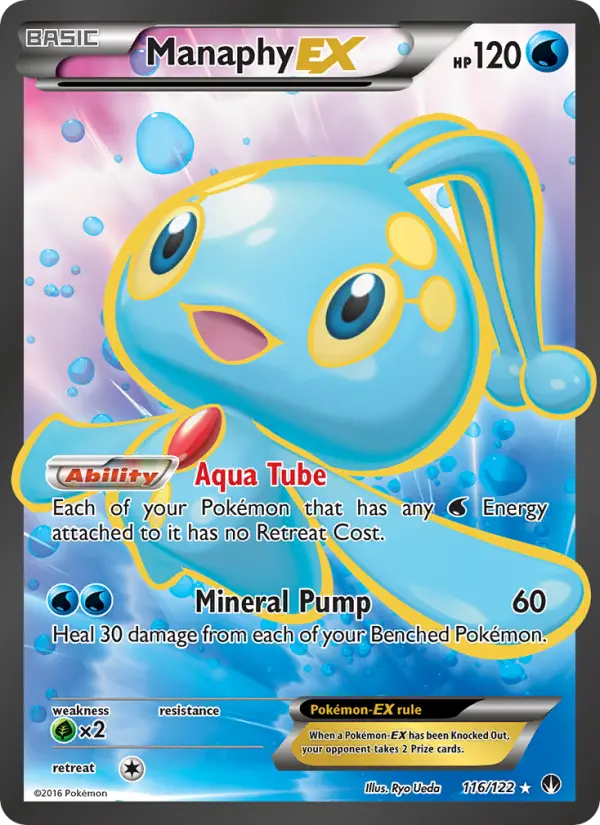Manaphy EX card