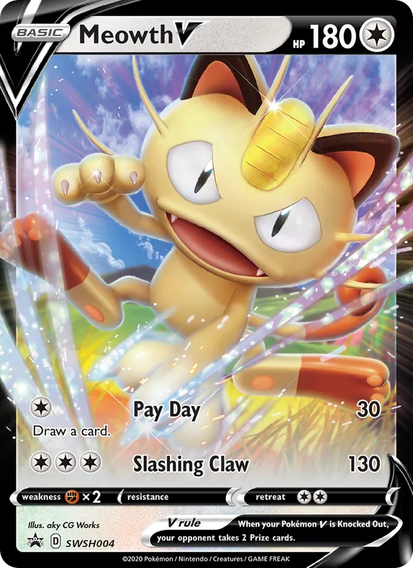 Meowth V card