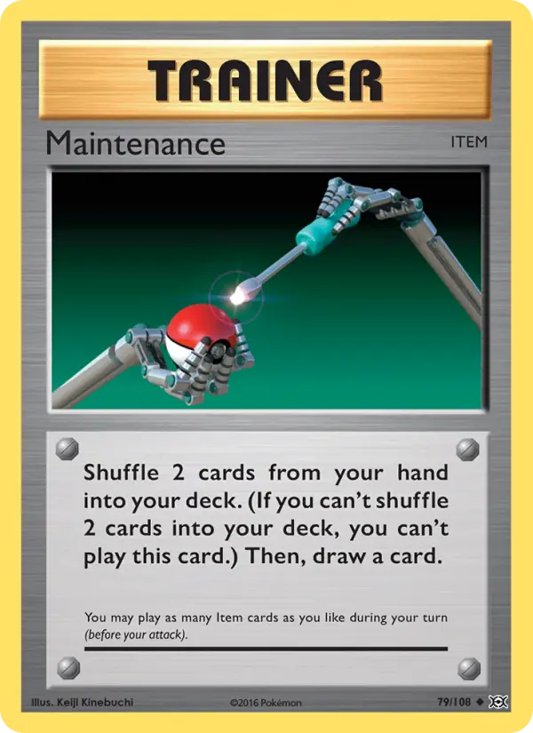 Maintenance card