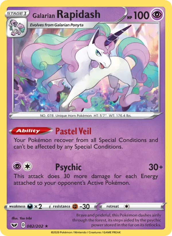 Galarian Rapidash card