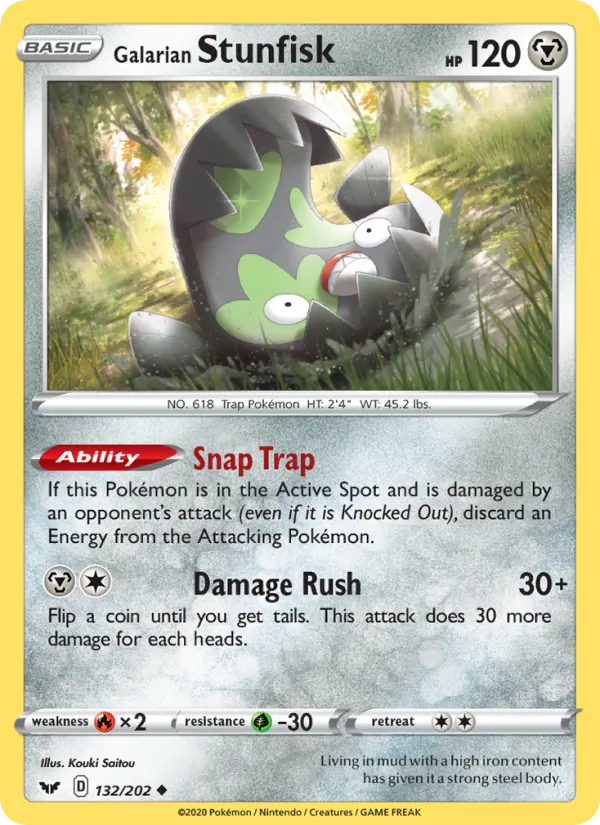 Galarian Stunfisk card