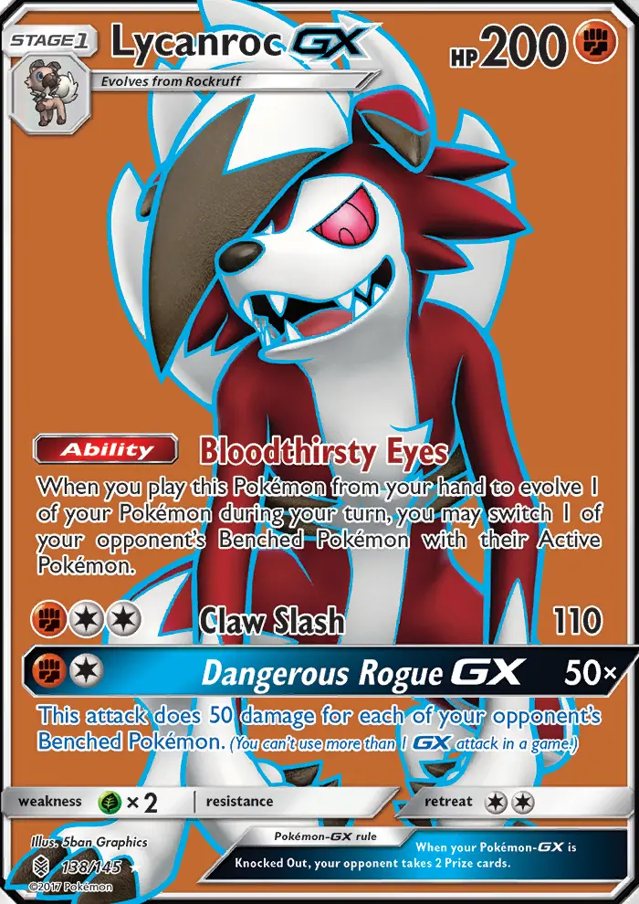 Lycanroc GX card