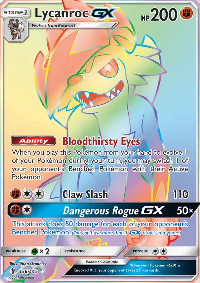 Lycanroc GX card