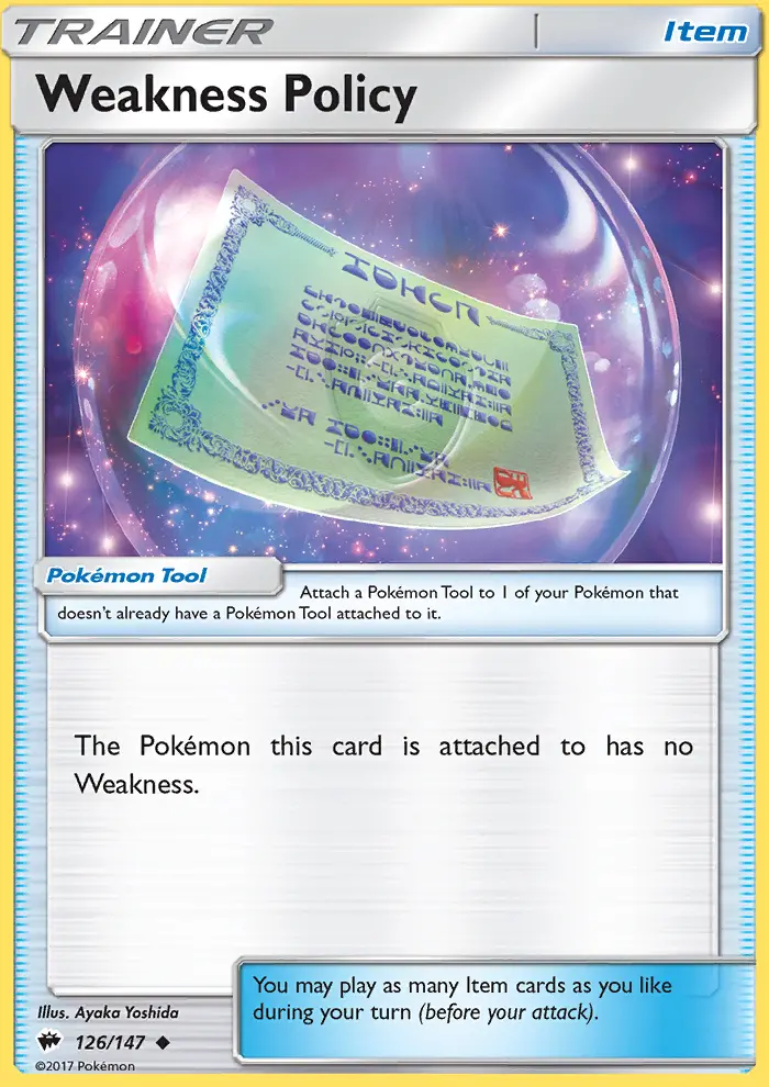 Weakness Policy card