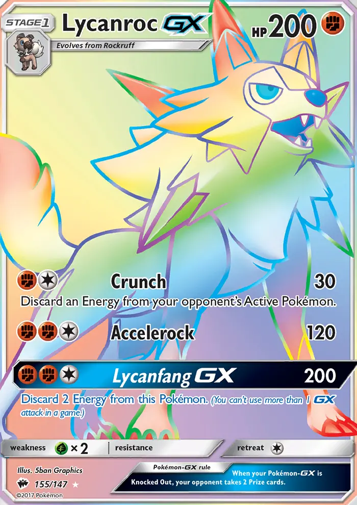 Lycanroc GX card
