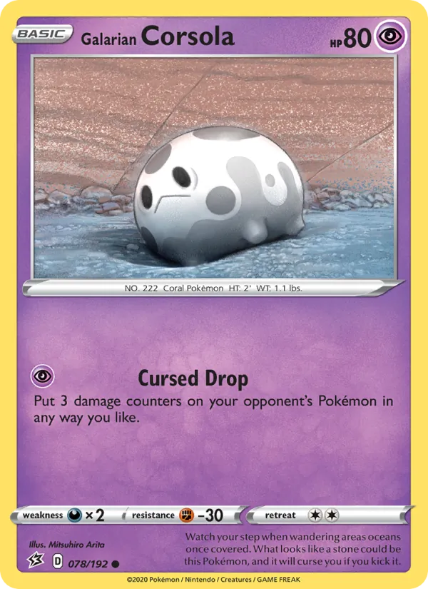 Galarian Corsola card