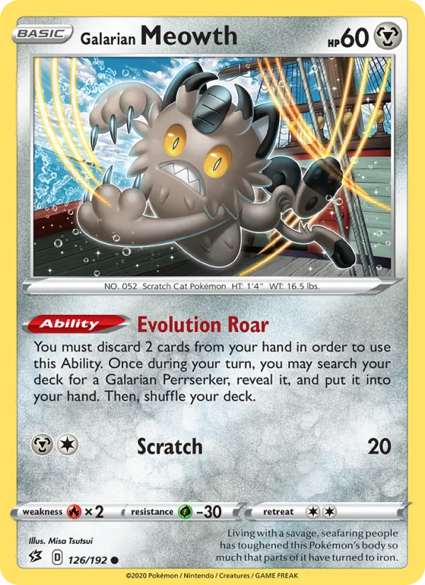 Galarian Meowth card