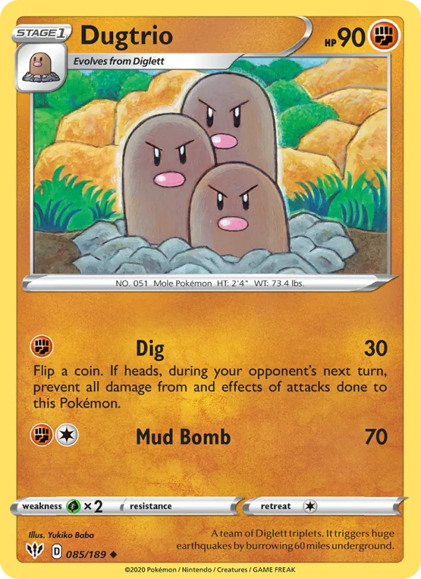 Dugtrio card