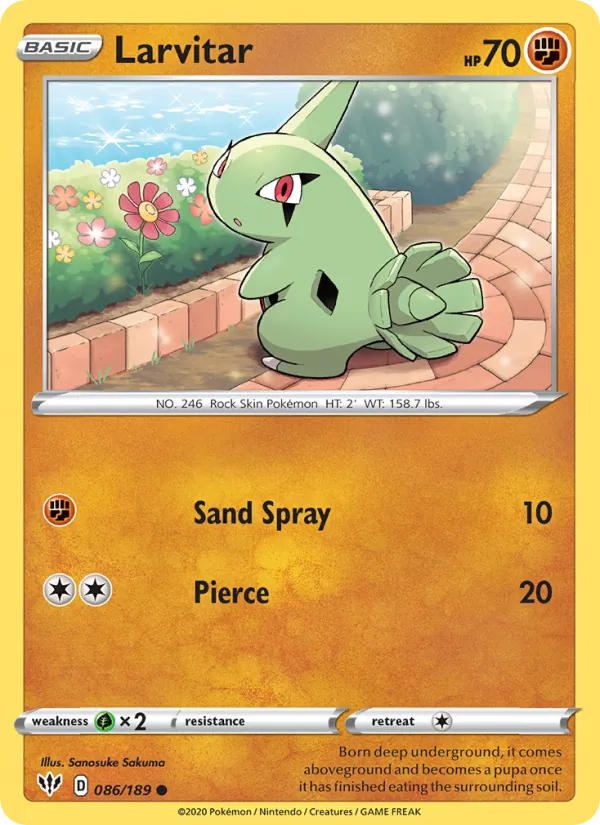 Larvitar card