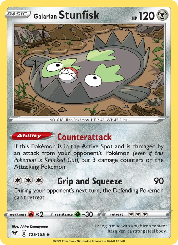 Galarian Stunfisk card