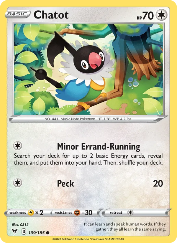 Chatot card
