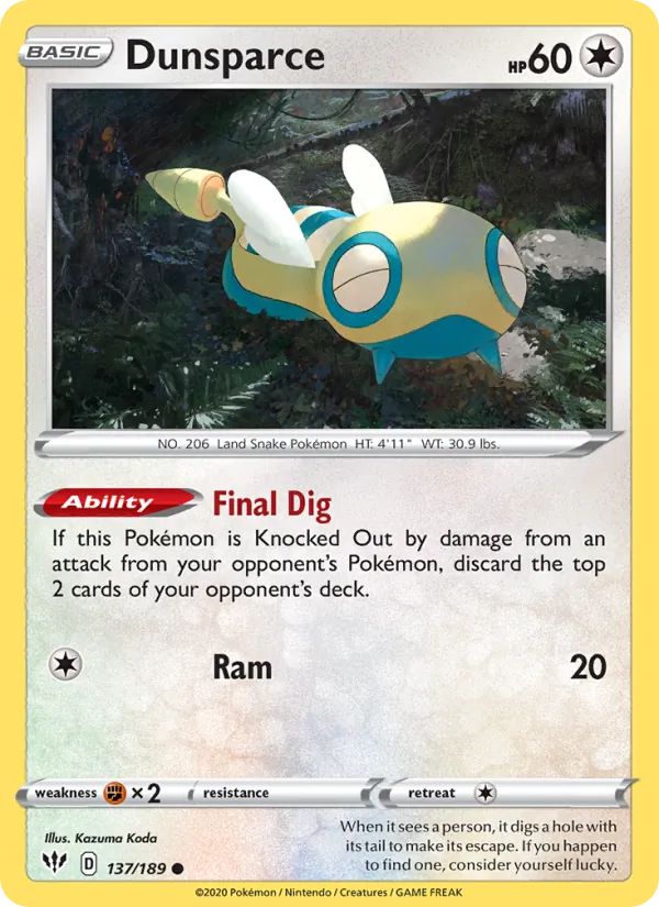 Dunsparce card