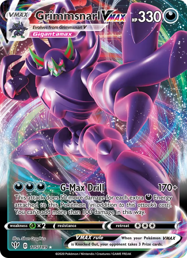 Grimmsnarl VMAX card