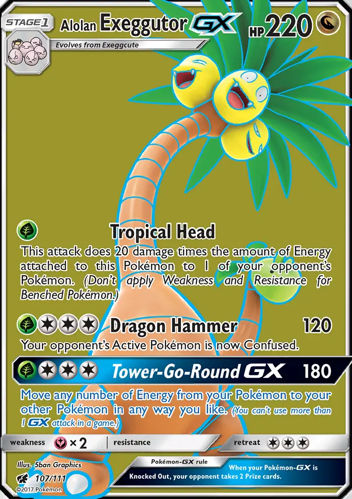 Alolan Exeggutor GX card