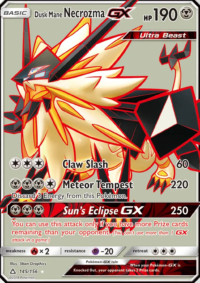 Dusk Mane Necrozma GX card
