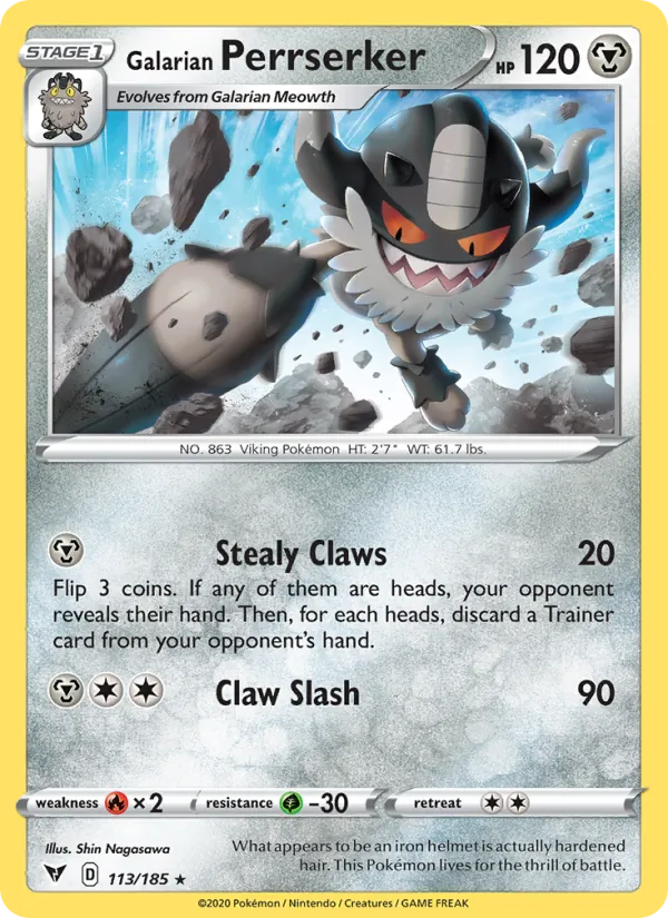 Galarian Perrserker card