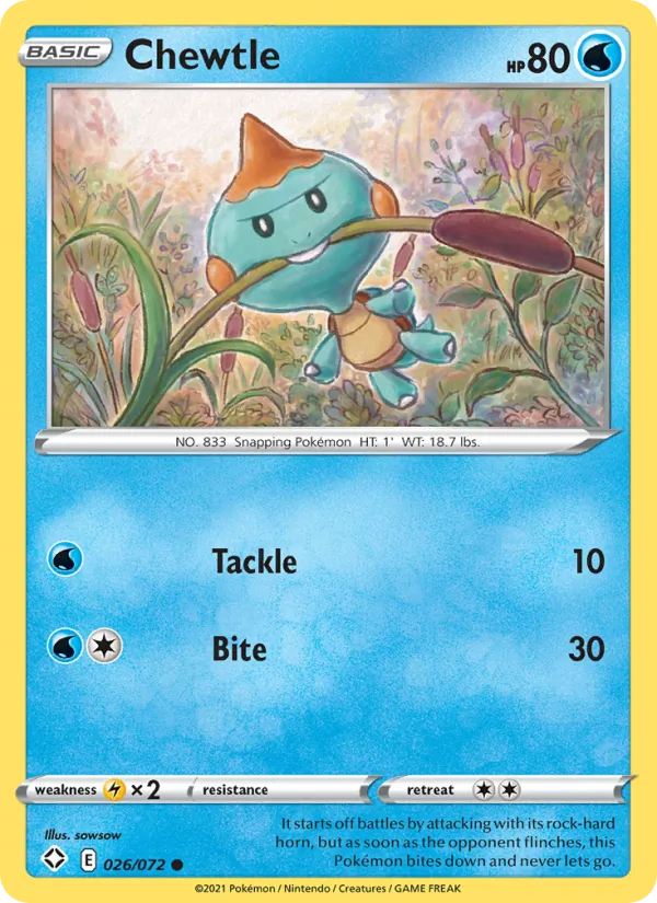 Chewtle card