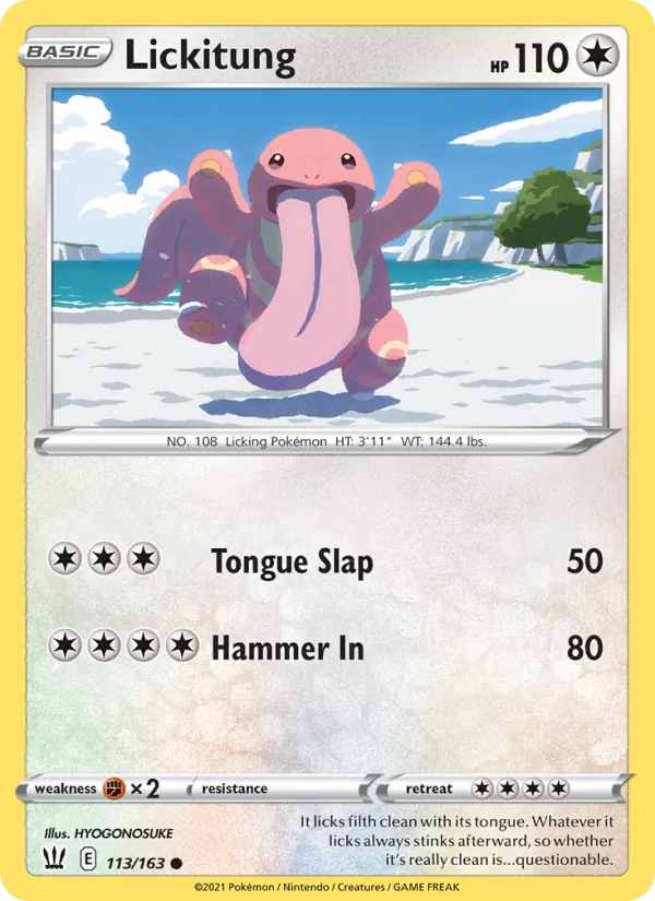 Lickitung card