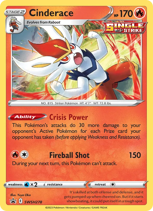 Cinderace card