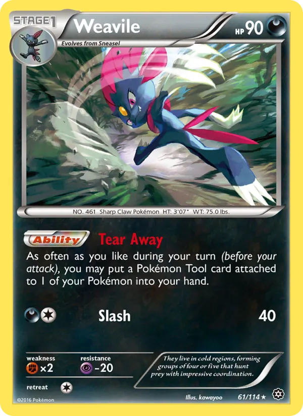 Weavile card