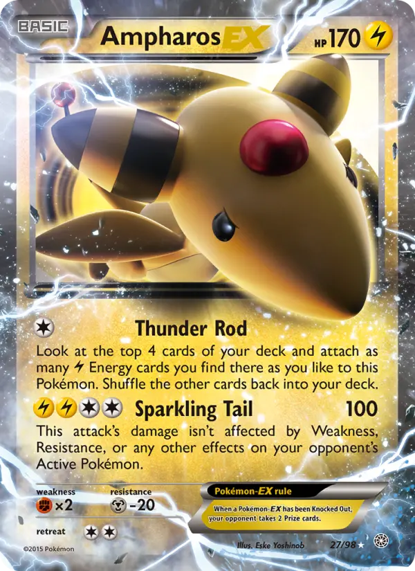 Ampharos EX card