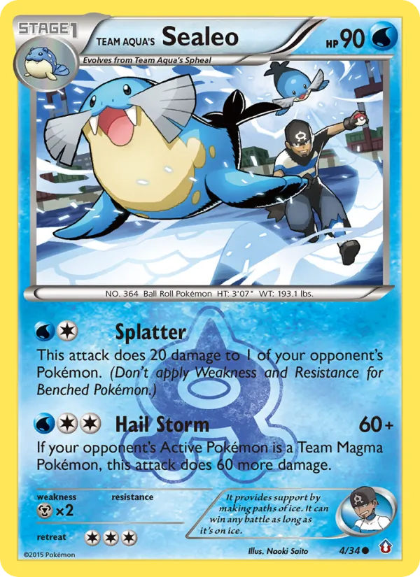 Team Aqua's Sealeo card