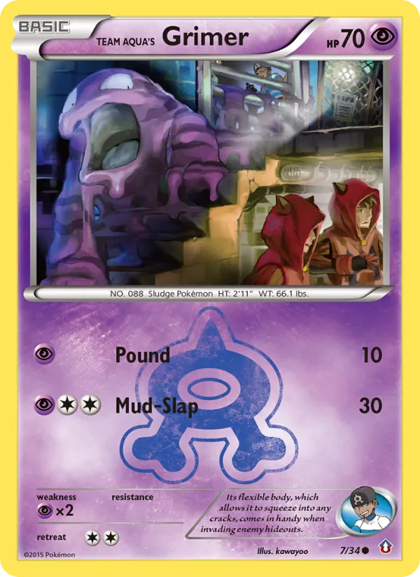 Team Aqua's Grimer card