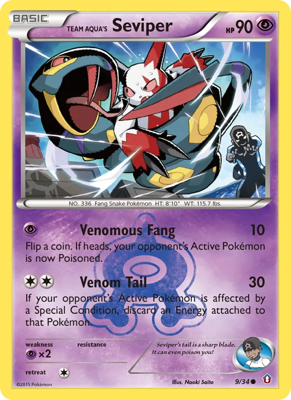 Team Aqua's Seviper card