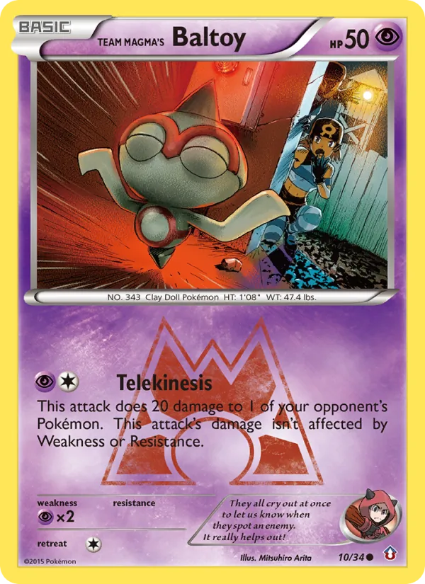Team Magma's Baltoy card