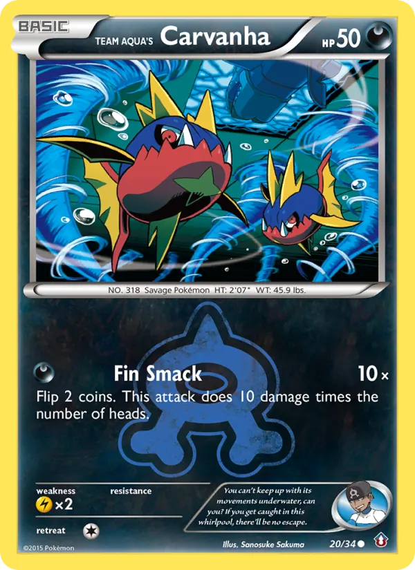 Team Aqua's Carvanha card