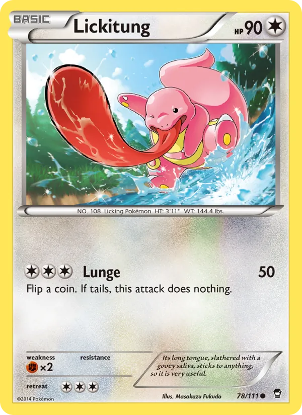 Lickitung card