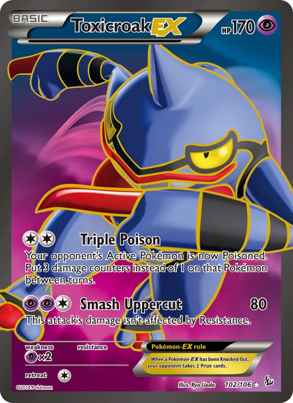 Toxicroak EX card