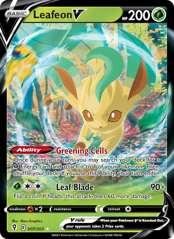 Leafeon V card